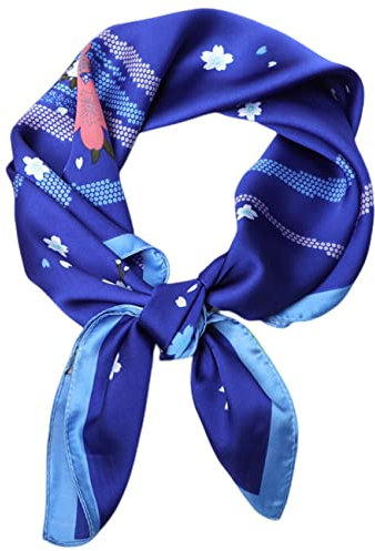 FAIRYGATE Seidentuch Quadratisch Damen Bandana Seidentuch Kopftuch Hijab Tuch Quadrates Bedrucktes 70x70cm DA2117