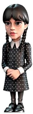 Minix - Wednesday - Pack de 4 - Figurine à Collectionner 7cm - (Mercredi, Mercredi en Robe de Bal, Enid, Bianca)
