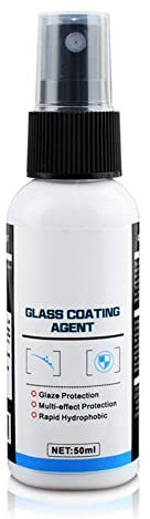 50ml Autoglas Antibeschlag Regenschutzmittel, Autoglas Hydrophobe Beschichtung Multifunktionales Antibeschlagspray Keramikbeschichtungsmittel Für Fenster, Windschutzscheiben, Spiegel, Duschtüren