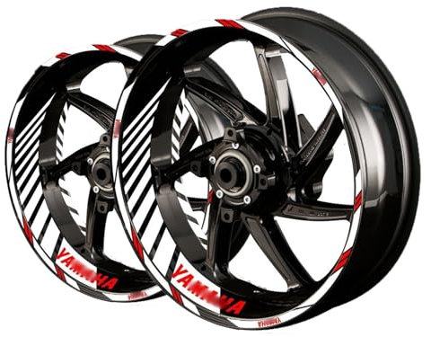 Motorrad Aufkleber Für Y&AMAHA Für Yzf Für R1 Für R3 Für R15 R1m Für R6 Für Mt07 Für Mt09 Für FZ6 Für R15 Für Wr450f Für Hp4 Aufkleber Felgenaufkleber Felgenaufkleber (Color : 22)