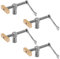 DuBois 51059-P2 Bench Dog Clamps for 3/4 (19mm) Dog Hole | Low-Profile Workbench Angle Adjustable Screw Clamp Stoppers, 4 PK