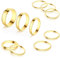 ALEXCRAFT 10 Stück Ringe Edelstahl Damen Gold 18 Karat Vergoldet Ring Set für Frauen Freundin Mama