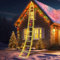 240 LED Weihnachtsmann Leiter Märchenlichter 3M LED Weihnachtslichterkette mit Speicher-Timer-Funktion, 8 Modi, Weihnachtsdekoration für drinnen und draußen, Fenster, Balkon, Garten (warmweiß)