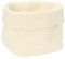 Little Dutch TE31594003 Wickeltischkörbchen gestickt klein - Pure Soft White