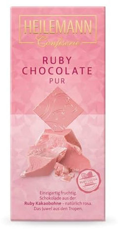 Heilemann Ruby Chocolate pur - fruchtige rosa Schokolade 80g