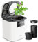 Electric Composter for Kitchen, Smart Compost Bin with Viewing Window Indoor Outdoor/Odorless/Low Noise/Auto-Cleaning, Compost Machine, Turn Food Waste into Fertilizer for Garden, Gift