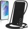 Knrlqim Coque avec Cordon pour Samsung Galaxy S21 FE 5G Collier Lanière Silicone Liquide Bumper Housse Réglable Téléphone Étui Portable Lanyard Case Cover Protection pour Samsung S21 FE 5G 6,4,Vert