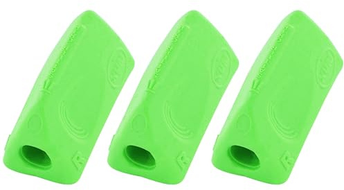 KUM - Schreibhilfe Sattler Tri Grip, grün, 3er Pack | Stifthalter für Rechts- und Linkshänder, unterstützt eine ergonomische Schreibhaltung