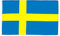 AZ FLAG – Lote de 2 banderas suecas – 90 x 60 cm – Bandera sueca 100% poliéster con ojales metálicos integrados