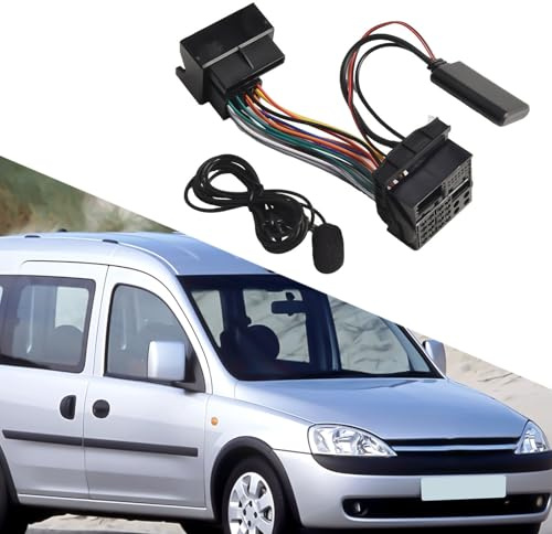 Gettimore AUX-Kabel-Adapter mit externem Telefon, Bluetooth 5.0, kompatibel mit Opel Cd30, Cdc40, Cd70, DVD90, Autoradio-Modelle