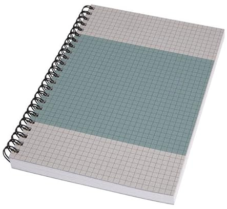Sigel SN600 Quicknote Spiralblock A5 kariert Recyclingpapier | SN600, 160 perforierte Seiten mit hohem Weißegrad und Kartoncover