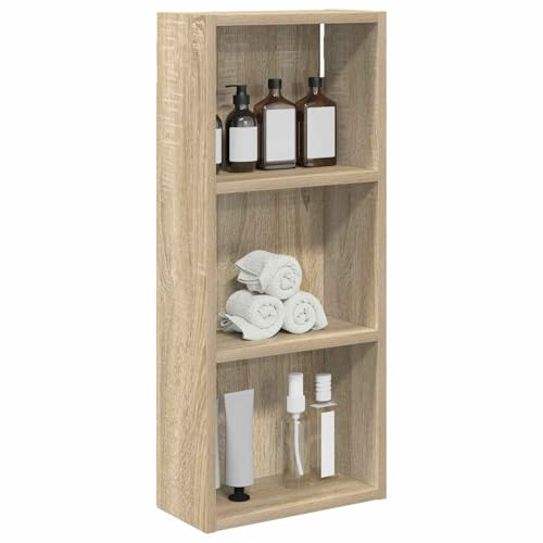 vidaXL Badezimmer-Wandschrank Sonoma-Eiche 30 x 14 x 70 cm