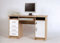 AVANTI TRENDSTORE - Tino - Scrivania con 1 Anta, 4 cassetti, 2 scompartimenti Aperti e vano Estraibile per la Tastiera, in Laminato di Quercia Sonoma con Ante in Bianco, Dimensioni: Lap 126x77x55 cm