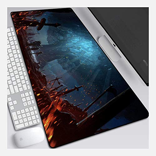 IGIRC Mouse Mat World of Warcraft 900X400mm Mouse Pad,Perfect precision and speed Gaming Mouse Mat with 3mm-Thick Base,for notebooks, PC, V