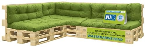 Pillows24 Palettenkissen 8-teiliges Set, Wasserabweisend