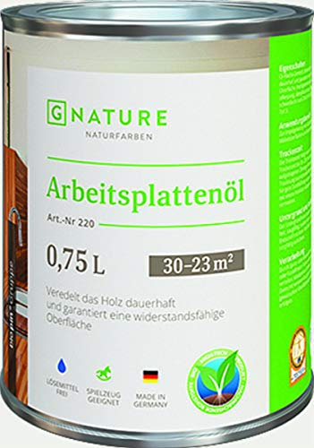 GNature ArbeitsplattenölECO lösemittelfrei 0,75 Liter