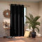 AmeliaHome Blackout Vorhang 140x245 cm schwarz 1 St. Ösenschal Verdunkelungsvorhang Blickdicht Fensterdekoration Dekoschal Dekorvorhang Blackout