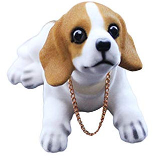 Wakauto Wackelkopf-Puppen, Schüttelkopf, Hund, Desktop-Ornament, Geschenk für Zuhause, Geschäft, Auto, Armaturenbrett, Dekoration