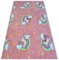 Teppich Unicorn Kinderteppich für Babyzimmer, Spielteppiche, Kinderzimmer, rosa, 100x250 cm