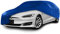 Cosmos - Indoor Car Cover compatible with main Large Saloon models, Elastic, Breathable and Dustproof Fabric, Soft Lining, Snug Fit, Blue