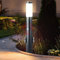 V-TAC Außen Steh Lampe ANTRHAZIT Bewegungsmelder Steckdosen Garten Leuchte Edelstahl 8976