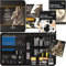 Castle Art Supplies 60-teiliges Zeichen-/Skizzier-Set | Hochwertige Grafit, Kohle, Pastell, Wasservermalbare Stifte und Stäbchen, Fineliner | Für Berufs- und Profikünstler | Reißverschluss-Etui