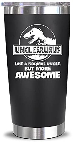 NewEleven Birthday Gifts for Best Uncle - Funny Present from Niece, Nephew - Unique Keepsake for New Funcle or Uncle Announcement - 20 Oz Tumbler