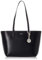 DKNY Damen Bryant Medium Leather Tote Bag Tragetasche, Schwarz/Gold