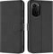 Verco Handyhülle für Xiaomi Poco F3 Hülle, Xiaomi Mi 11i Hülle Bookcase Tasche Flipcover für Poco F3 / Mi 11i Case [Kartenfächer/Aufstellfunktion], Schwarz