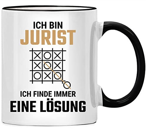 Ich bin Jurist ich finde Lösung Tasse Juristen Juristin Geschenk für bester Anwalt witzig Jura Student Geschenke Jurist Richter Examen Kollegen