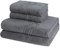 Ross - 4 teiliges Frottier-Set - Cashmere Feeling (2 X Handtuch 2 X Duschtuch im Set) - 520 g/m2 - Baumwolle - Walkfrottee - saugstark - weich und flauschig - Anthrazit