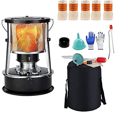 Brûleur De Poêle Portatif Au Kérosène,Chauffage à pétrole 4.6 LTR,Mini Radiateur,Peut être chauffé,Bouilli,cuit au Barbecue en même Temps,pour Intérieur Extérieur,Patio,Terrasse,Maison