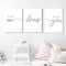 HMXQLW Nordic Wandbilder All of Me Loves All of You Bilder kunstdrucke Kinderzimmer Deko,Leinwandbilder Poster und Drucke Wandkunst Schlafzimmer Rahmenlos (3X40x60cm)