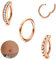 LOLIAS 3PCS 14G Clicker Piercing Nombril Anneau pour Femmes Piercing au Nombril Acier Chirurgical 10/12MM Piercing Ventre Anneaux Bijoux