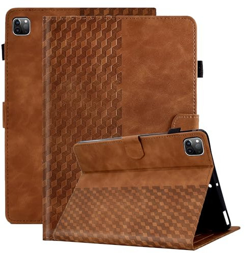 Vkooer Funda para iPad Air 5/4 2022/2020 (iPad Air 10,9 Pulgadas, 5.ª/4. ª Generación) Carcasa Smart Folio Flip Case Funda Protectora con Soporte y Auto-Sueño/Estela - Marrón