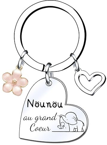 Lumengqi Porte-clés Nounours Personnalisé Cadeau Anniversaire Merci (4)