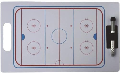 Fituenly Eishockey-Taktiktafel - Abwischbare Wiederverwendbare Puck-Trainings- und Taktik-Anzeigetafel für Eishockeyzubehör