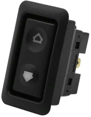 AUTOZOCO Interruptor universal Elevalunas Eléctrico, Interruptor de Control para Ventanas Eléctricas, Botón de Elevalunas, Pulsador de Ventanas Automáticas, 6pin, DPDT, DC12V 24V, PVC, con iluminación