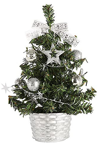Tsadeer 10PCS Decor Kleiner Weihnachtsbaum Glasfaser Ornamente für Büro Weihnachtsbaum Wiederverwendbare Innen ()