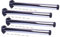 4er Set Tischbeine Ø60mm Schreibtischfüße Tischfüße Stabil, Höhenverstellbar Höhe 710 mm + 30 mm inkl. Befestigungsmaterial (Chrom)