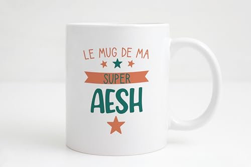 Groovy crea Mug aesh - Cadeau original aesh fin d'année scolaire - Idée cadeau personnalisé aesh noël - aesh qui déchire