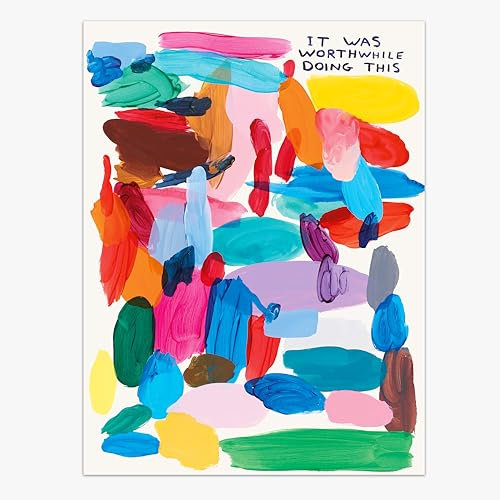 Shrig Shop David Shrigley Art Poster: It Was Worthwhile Doing This, the official store of David Shrigley