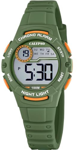 Calypso Montre pour Unisex K5852/4 Junior Collection Boîtier en Caoutchouc Multi Bracelet en Caoutchouc Vert