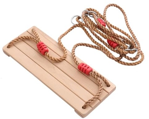 ifundom 1stück Mädchen Holzschaukel Für Drinnen Und Draußen Verstellbare -Platten Schaukel Geeignet Für Garten Und Robust Und Für Mädchen Und Erwachsene