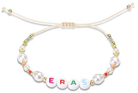 Perlenarmband von Eras, Armbänder Konzert-Armbänder Zufällige Farbe Schmuck von Eras Perlenarmbänder für Frauen Mädchen Fans Geeignet für Konzerte und Musikfestivals