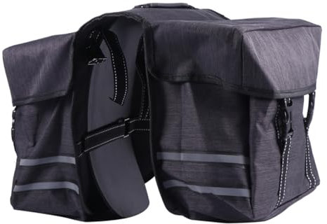 KITANDOVE Doppelhecktasche Für Gepäckträger Fahrradtasche Mit 25l Volumen Fahrrad-rücksitztasche Tasche Mit Seitentaschen Gepäckträgertasche Aus Langlebigem Material