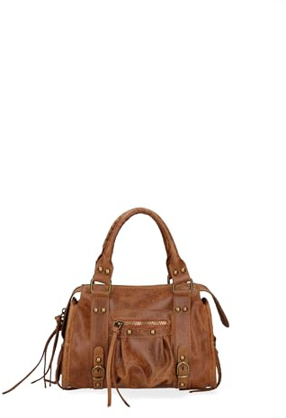 Gave Lux Umhängetasche Handtasche Damen Echtem Wildleder 25 cm Vintage City Bag Handgefertigt in Italien GLX220609123FBG