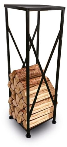 BITUXX Design Kaminholzständer Feuerholzständer Holzregal Kaminholzregal Holzlager Holzablage Brennholzhalter