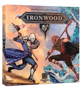 Mindclash Games Ironwood - Asymmetrisches taktisches Kartenspiel für 1-2 Spieler | Fraktionsspezifische Strategien & Multi-Use Action Karten | Hochwettbewerbsfähige Fantasy Warfare