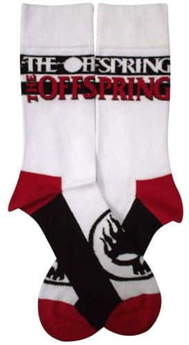 Rock Off officially licensed products The Offspring Flaming Skull Logo Ankle Socks One Size